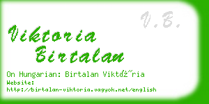 viktoria birtalan business card